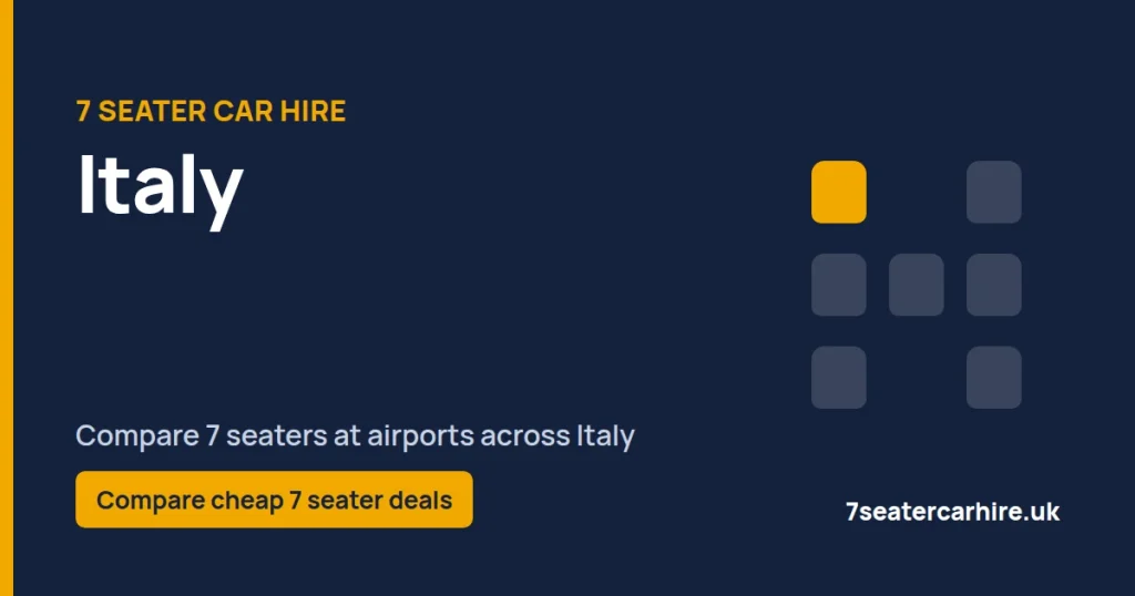 7 Seater Car Hire Italy